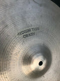 Vintage Zildjian 70's Hollow Logo 16" Crash Cymbal - Medium Thin 1020 grams