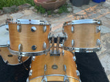 Gretsch 1970's Natural Finish 4pc Drum Set kit 22x14,12x8,13x9,16x16