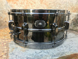 TAMA Metalworks Nickel-Plated Black Steel Snare Drum Black 6.5x14
