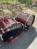 Sakae Almighty Birch 8pc Double Bass Drum Kit - Owned by Dave Mcgraw