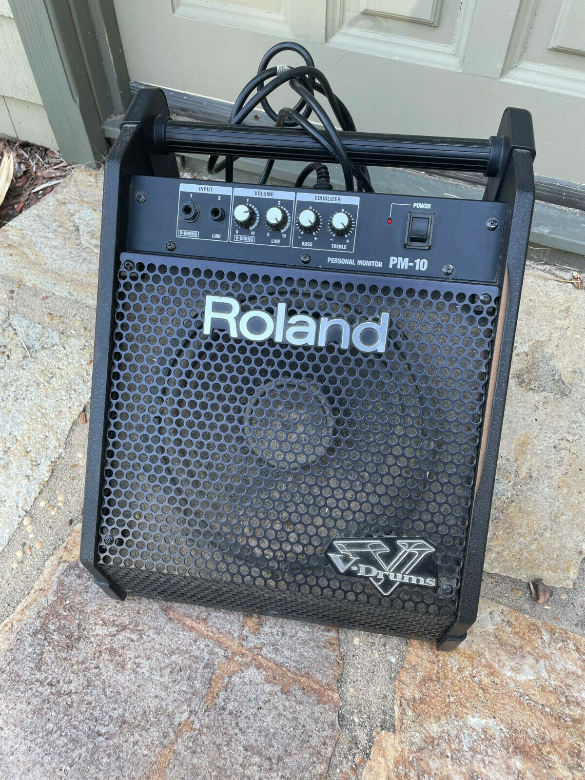 Roland PM 10 V Drum Speaker System Speaker Amp Amplifier Monitor Blakes Drum Shop
