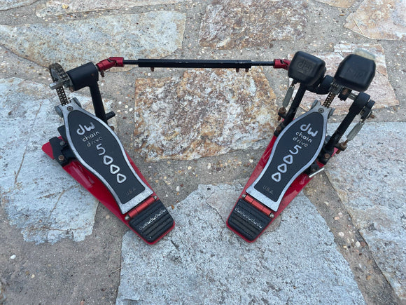 DW DWCP5002AD4 5000 Series Accelerator Double Bass Drum Pedal - RUST