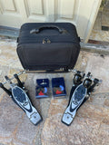 Pearl Eliminator CHAIN DRIVE Double Bass Drum Pedal w/ CASE