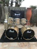 Pearl Custom Z / CZX Birds Eye Maple Double bass drum set kit!