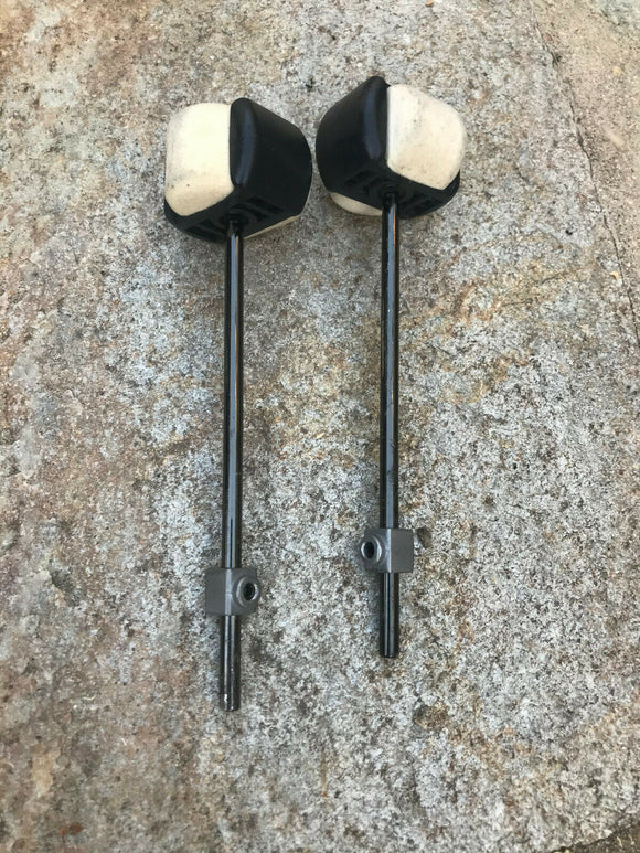 TWO Pearl Eliminator B200QB 4 Sided Quad Beater Bass Drum PAIR