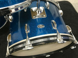 Slingerland Blue Sparkle Vintage 70's 12x8,13x9,16x16,22x14 3 ply Maple Drum Set