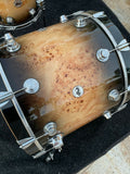 DW Collectors 5pc Exotic MAPA BURL Drum Set kit !!