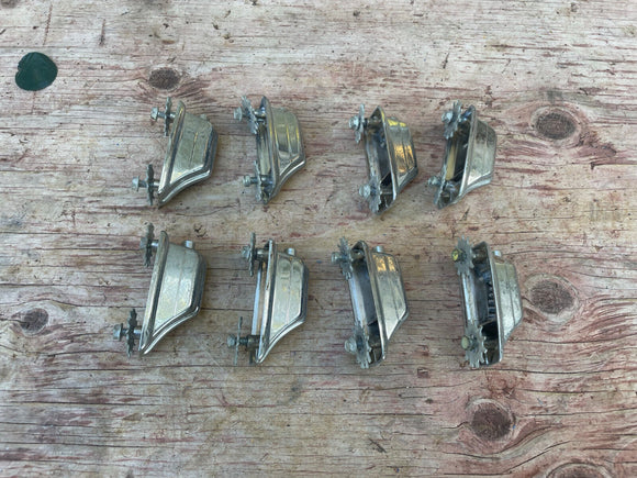8 Rogers Beavertail Lugs for Tom Drum with Mounting Screws - Chrome