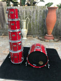 Pearl BLX Birch 6pc SEQUOIA RED LACQ Drum Set kit!!!