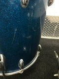 Slingerland Blue Sparkle Vintage 70's 12x8,13x9,16x16,22x14 3 ply Maple Drum Set