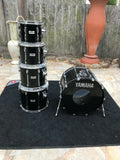 Yamaha Recording Custom 5pc Drum Set kit 22x16,10x9,12x10,14x12,16x14 BLACK