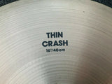 Vintage Zildjian Avedis 16" Thin Drum Crash Cymbal