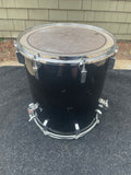 Sonor Phonic Plus 9ply Beechwood 1980's Black 16 x 18 Floor Tom Drum