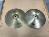 Vintage Zildjian 13" NEW beat Hihat Drum Cymbals hi hat