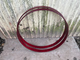 Vintage Tama Superstar Cherry Wine 22"Bass Drum Replacement Hoops PAIR