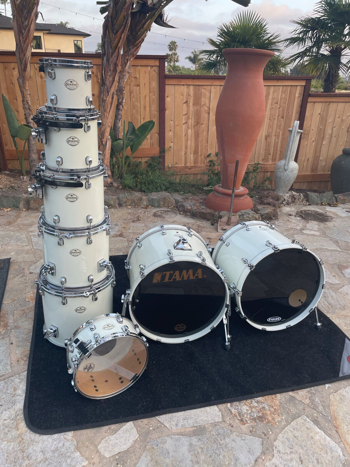 Tama double bass drum set deals