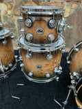 DW Collectors 5pc Exotic MAPA BURL Drum Set kit !!