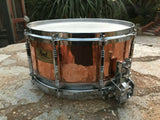 Rare Pearl JAPAN Copper 6.5 x 14 Free Floating Snare Drum