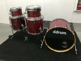 Ddrum  DIOS KELLER SHELL Red Sparkle Laq 5pc Drum Set kit 22x20 bass!!