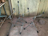Vintage Yamaha Red/Black Label 80's Cymbal Stand 4 PACK