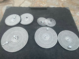 5 Pack Electronic Silent Cymbals Package - Single Trigger
