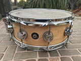 DW Solid Shell 14 x 5.5 Maple Snare Drum - Excellent