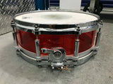 Pearl Crystal Beat 14 x 5 Ruby Red Snare Drum - Excellent