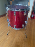 Tama Superstar Cherry 14x13 Cherry Floor Tom Conversion Drum 80's
