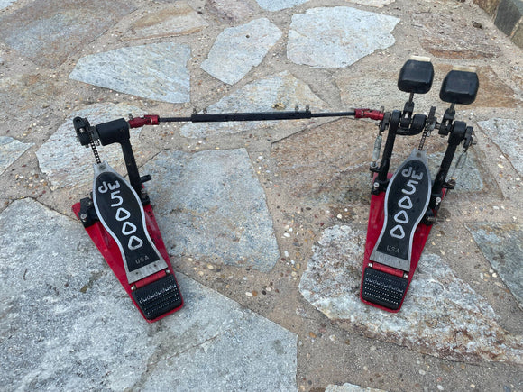 DW 5000 Series DOUBLE Bass Drum Pedal - OLDER SINGLE CHAIN VERSION