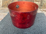 Vintage Tama Superstar Cherry Wine 24" Bass Drum Shell + Badge + Tom Mount