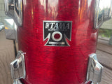 Tama Superstar Cherry 8x9 Cherry Tom Drum 80's