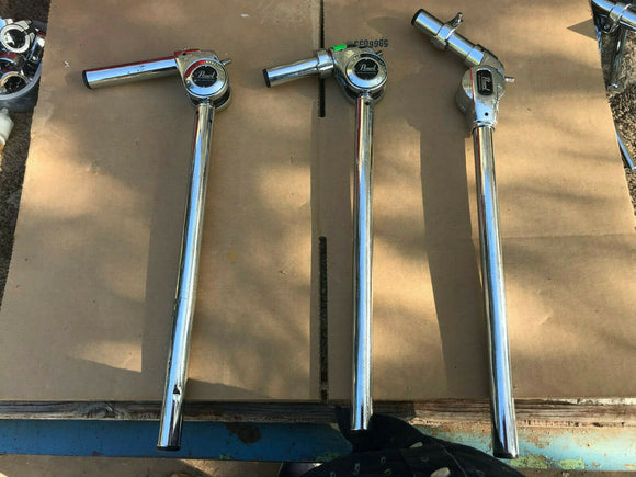 THREE USED Pearl 900 Series Tom Holder with Uni-lock Tilter - Long