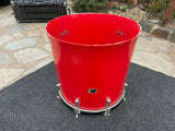 Vintage North Drum Red 22" Bass Drum - RED - Missing Spikes