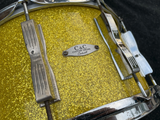 C&C Custom Snare Drum 14 x 8  Yellow Sparkle with Ludwig Drum Lugs