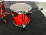 Pearl Crystal Beat Acrylic Bop Drum set 18,12,14 Ruby Red