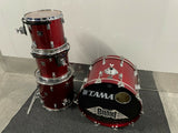 Tama Superstar Candy Apple Red 80's Drum Set kit 22x16,12x11,13x12,16x16