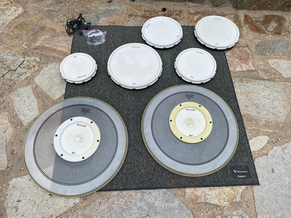 Pearl Tru Trac Electronic Drum Conversion Pads Double Bass 14,10,12,13,16,bassx2