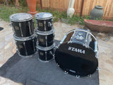 Tama Artstar Cordia Black 6pc Drum Set kit 10,12,13,14,16,24 Birch + Cordia!!