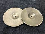 Vintage Zildjian 12" Hihat Drum Cymbals hi hat Double Stamped - 792 grams