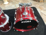 Tama Superstar CANDY APPLE RED 4pc Drum Set Kit 12x11,13x12,16x16,24x16