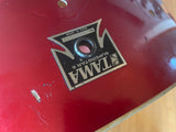 Vintage Tama Superstar Candy Apple Red CAR 1980's 22 x14  BASS DRUM BARE SHELL