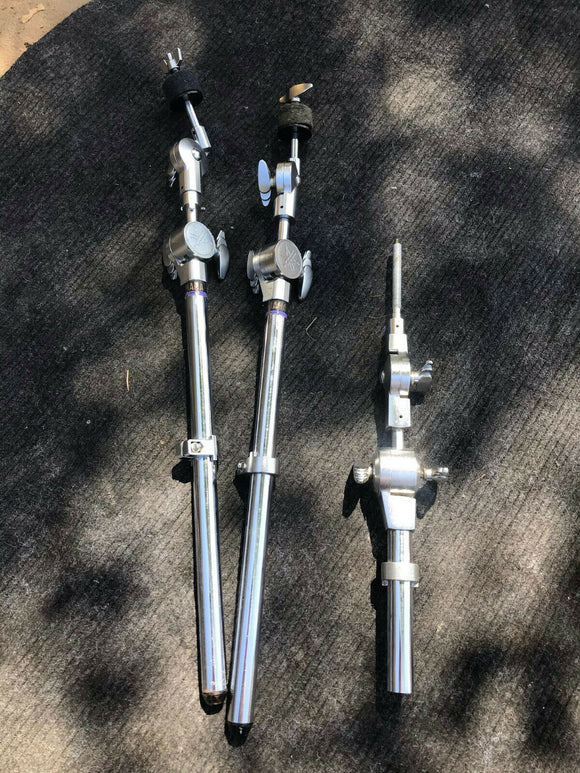 Three Yamaha Boom Cymbal Arms for stands and drum racks
