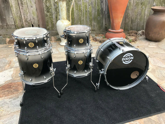 Dixon Outlaw Maple Blackburst 5pc Drum Set kit