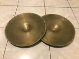 Vintage Zildjian Hi-hat Cymbals bottom with rivet holes  - 14" -1236 / 670 grams