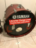Yamaha Stage Custom 4pc Drum Set kit 22x17,10x9,12x10,14x12 !!