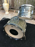 1964 Ludwig Club Date Blue Oyster Pearl 22x14 + 13x9