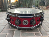 DW Super Solid 14 x 4.5 Snare Drum Johnathan Moffett Red/yellow Mix Candy