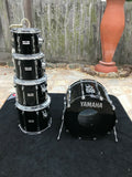 Yamaha Recording Custom 5pc Drum Set kit 22x16,10x9,12x10,14x12,16x14 BLACK
