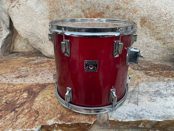 Vintage Tama Superstar Candy Apple Red CAR 1980's 13 x 11  Tom Drum - read