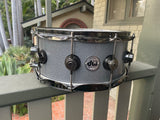 DW Collector's Black Nickel over Brass 6.5x14 -Grey Powder Coat